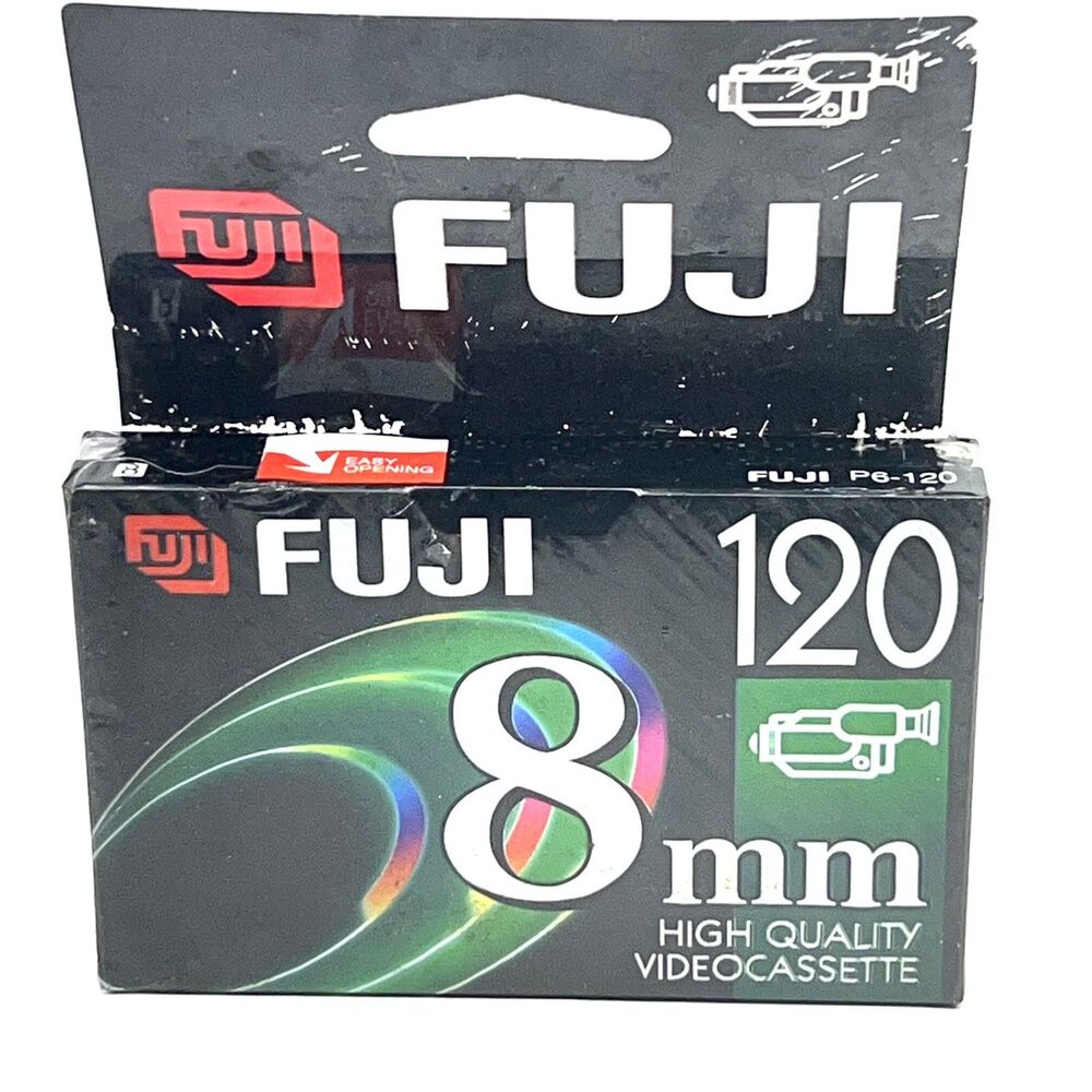 Fuji 8mm P6-120 Video Cassette High Quality 120/240 Recording Brand New Sealed